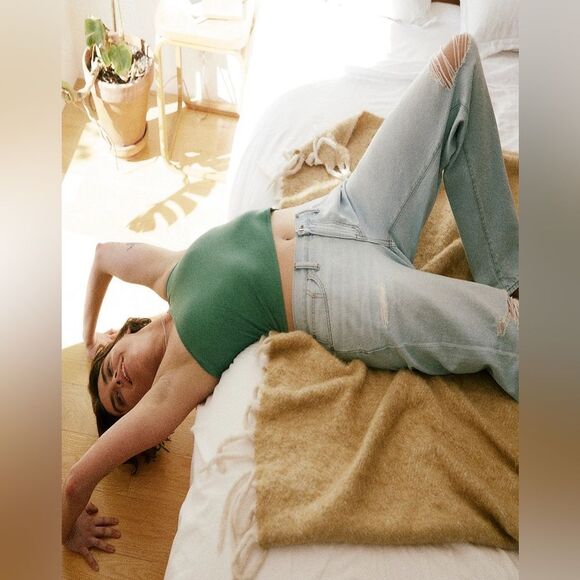 Madewell NWT The Slouchy Boyjean Size 31 in Wrightlane Wash | Ripped Edition - Picture 8 of 11